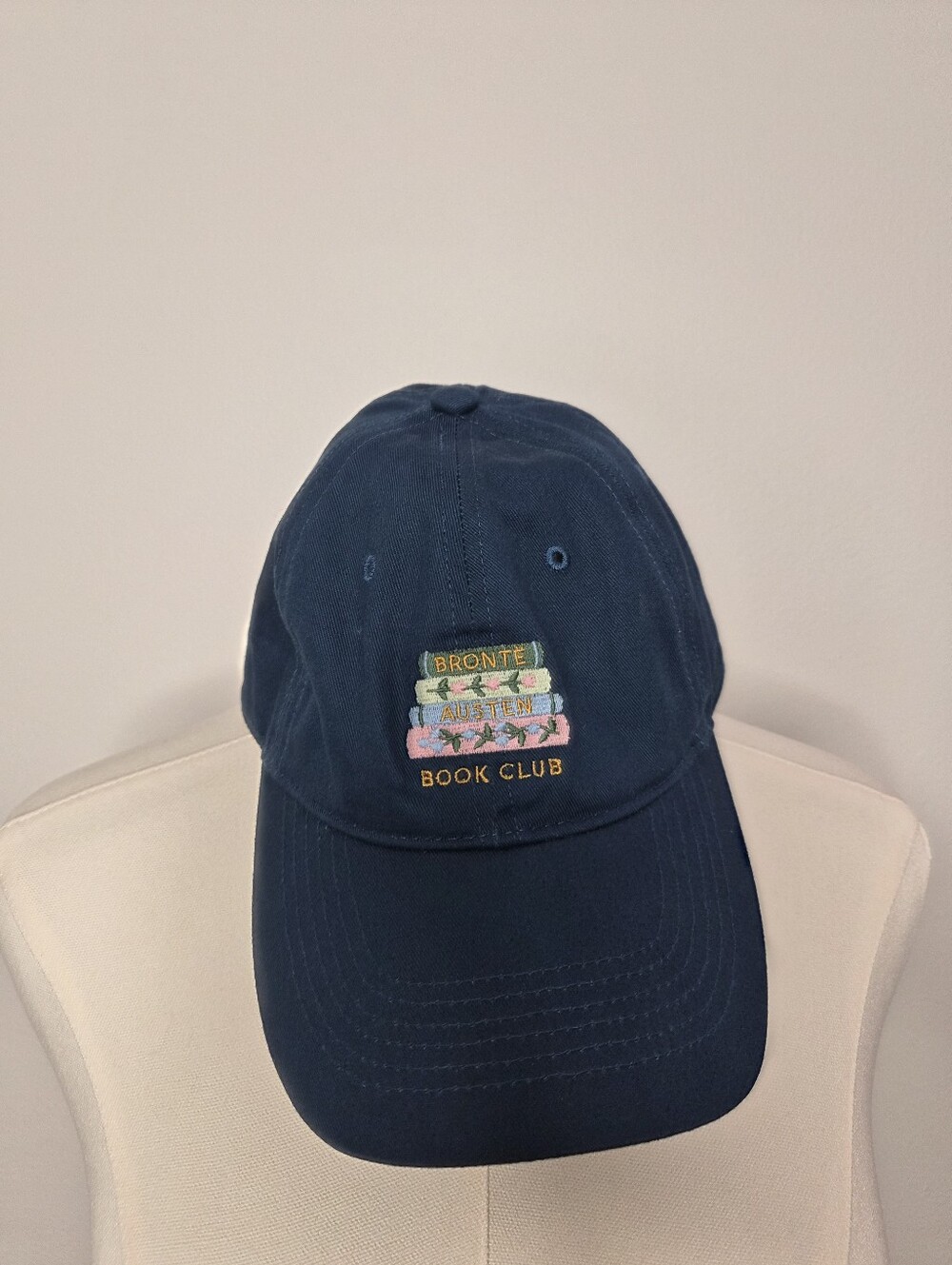Rifle Paper Co x Target Ladies Night Book Club Baseball Cap Navy Blue NWT